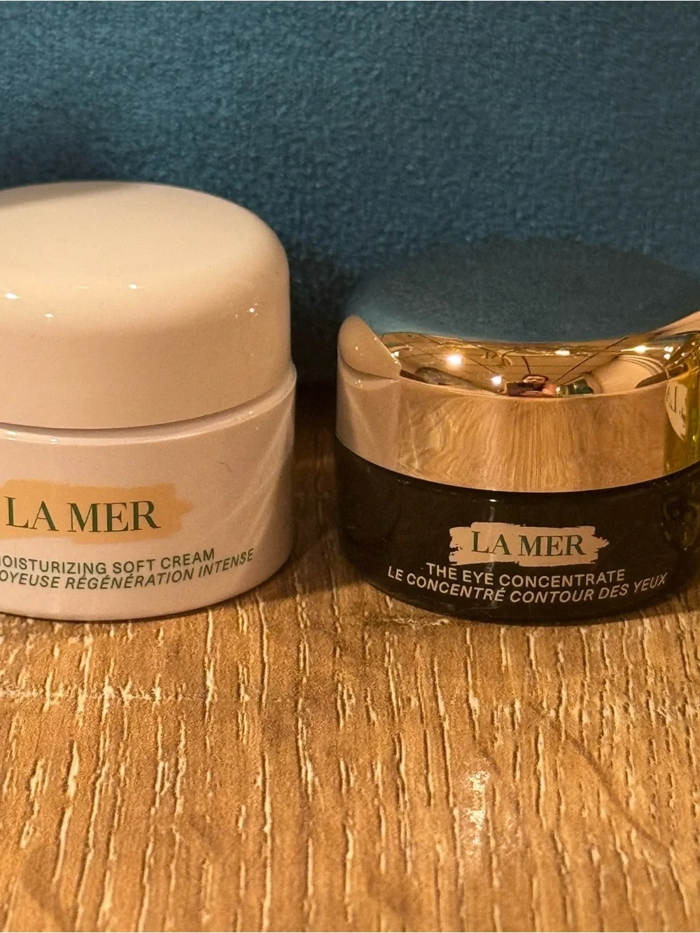 New La Mer 5pc Skincare Set plus make up pouch